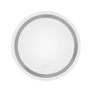 80Cm Bathroom Round Anti Fog Wall Mirror Touch Led Light Bluetooth