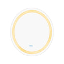 80Cm Bathroom Round Anti Fog Wall Mirror Touch Led Light Bluetooth