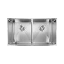 Stainless Steel Kitchen Sink 820mm Double Bowl Top Under Mount