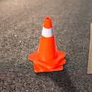 4pcs 45cm Road Traffic Cones Reflective Overlap Parking Emergency Safety Cone