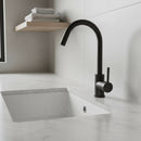 Kitchen Mixer Tap Faucet for Basin Laundry Sink Black