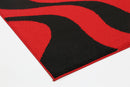 Maple Nest Red Black Rug