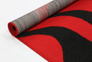 Maple Nest Red Black Rug