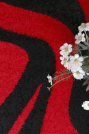 Maple Nest Red Black Rug