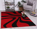 Maple Nest Red Black Rug