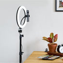 10inch LED Selfie Ring Light with 1.6M Tripod Stand Phone Holder Photo Live Makeup