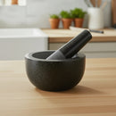 Large Pestle and Mortar Set Durable Granite Stone Spice and Herb Crusher