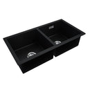 Granite Quartz Stone Kitchen Laundry Sink Double Bowls With Overflow