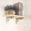 2x 10inch Stainless Steel Folding Table Bracket Shelf Bench 50kg Load Heavy Duty
