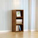 Bamboo Adjustable 3 Shelf Bookcase and Display Storage Rack Stand for Living Room Bedroom Office or Home Dandeacute;cor