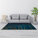 200x300cm Large Floor Teal Blue Rug and Modern Area Carpet for Bedroom and Lounge