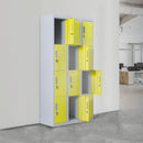12 Door Locker for Office Gym Shed School Home Storage Standard Lock with 2 Keys