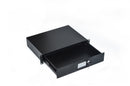 19inch Rack Mount 2U Locking Drawer Pro Audio DJ Server Rack Lock Storage Cabinet