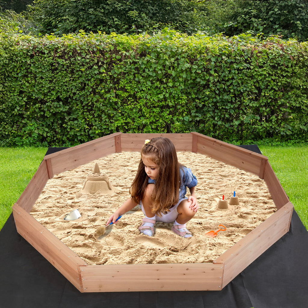 Kids Sand Pit Large Octagonal Wooden Sandpit – Simply Wholesale