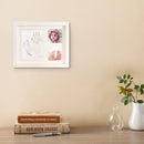Baby Hand and Foot Print Clay Cast Kit Photo Picture Frame Christening Gift