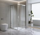 Adjustable 900x900mm Double Sliding Door Glass Shower Screen in Chrome