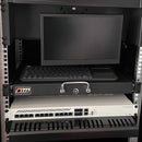 1U Locking Rack Mount Drawer Secure Steel Storage for 19inch Network Server