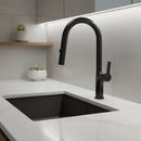 Kitchen Laundry Bathroom Basin Sink Pull Out Mixer Tap Faucet in Black