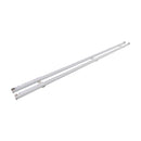 1.5m Double Curtain Tracks Aluminium Rail and Brackets For Both Curtain and Sheer with ceiling and wall accessories