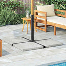 Umbrella Weight Plate Granite 25 kg Square Grey
