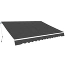 Folding Awning Manual Operated 450 cm Anthracite