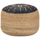 Handmade Pouffe Blue 45x30 cm Jute
