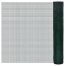 Chicken Wire Fence Galvanised with PVC Coating 25x1 m Green