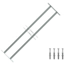 Adjustable Security Grille for Windows with 2 Crossbars 700-1050 mm