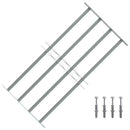 Adjustable Security Grille for Windows with 4 Crossbars 700-1050 mm