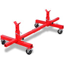 Mobile Axle Stand Red