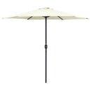 Garden Parasol with Aluminium Pole 270x246 cm Sand White
