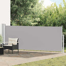 Patio Retractable Side Awning 140x500 cm Grey