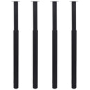 Telescopic Table Legs 4 pcs Black 710 mm-1100 mm