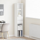 Book Cabinet White 36x30x171 cm Engineered Wood