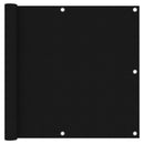 Balcony Screen Black 90x300 cm Oxford Fabric