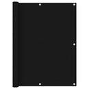 Balcony Screen Black 120x400 cm Oxford Fabric