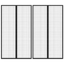 Insect Door Curtains 2 pcs with Magnet Blocks Black 200x80 cm