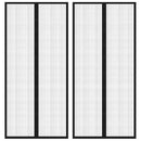 Insect Door Curtains 2 pcs with Magnet Blocks Black 210x90 cm
