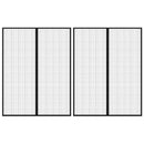 Insect Door Curtains 2 pcs with Magnet Blocks Black 230x160 cm