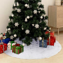 Luxury Christmas Tree Skirt White 150 cm Faux Fur