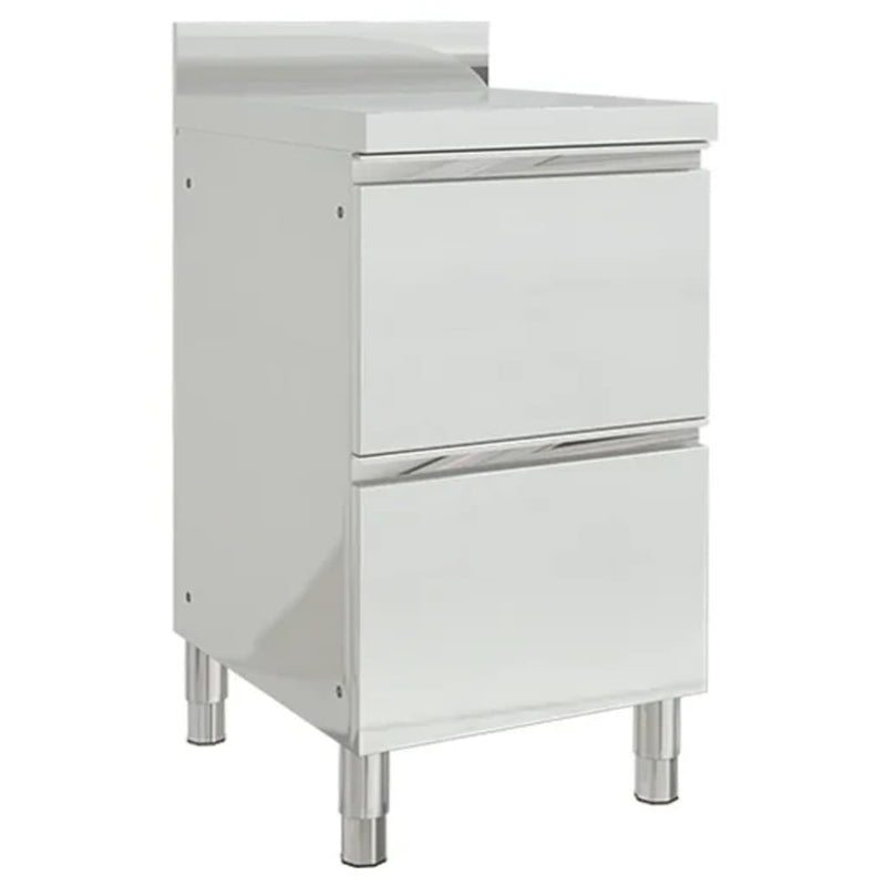Commercial Kitchen Cabinet with 2 Drawers 50x60x96 cm – Simply Wholesale