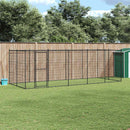 Outdoor Dog Kennel Steel 12.1 m¬≤