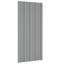 Roof Panel 12 pcs Grey 100 x 45 cm Galvanised steel