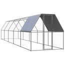 Outdoor Chicken Cage 2x10x2 m Galvanised Steel