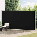 Patio Retractable Side Awning 200x600 cm Black