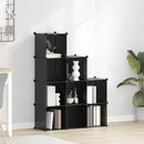 Storage Cube Organiser with 9 Cubes Black PP