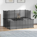Small Animal Cage Black 143x107x93 cm PP and Steel