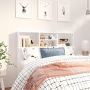 Headboard Cabinet White 120 cm