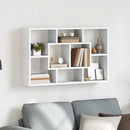 Wall Shelf White 85x16x52.5 cm Engineered Wood