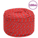 Boat Rope Red 10 mm 100 m Polypropylene